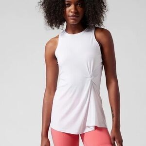 Athleta White Radiant Tank